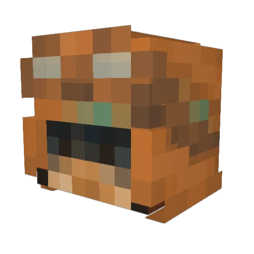 bloomtiara Minecraft avatar head, 3D render