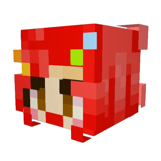 bloop8bloop Minecraft avatar head, 3D render