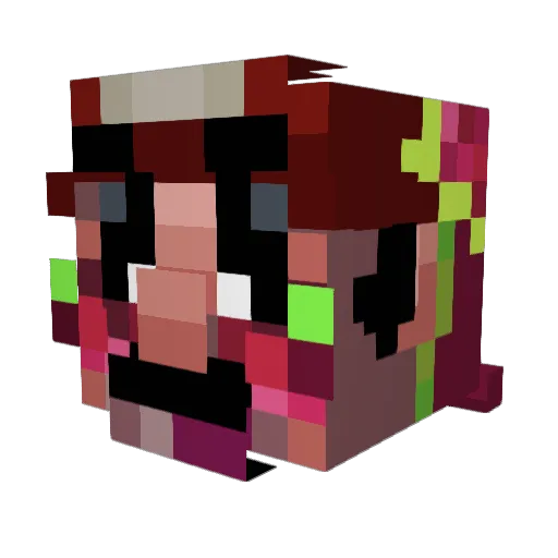 blooptheminer Minecraft avatar head, 3D render
