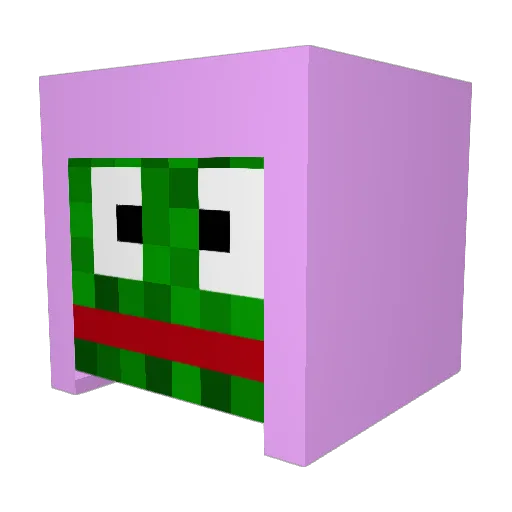 bloopuwu Minecraft avatar head, 3D render