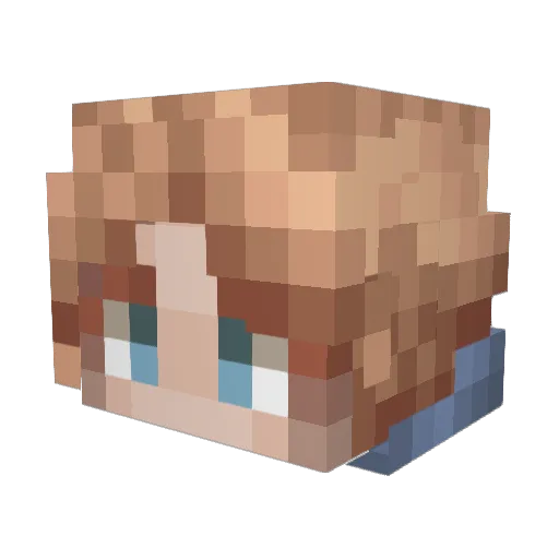 blooshka Minecraft avatar head, 3D render