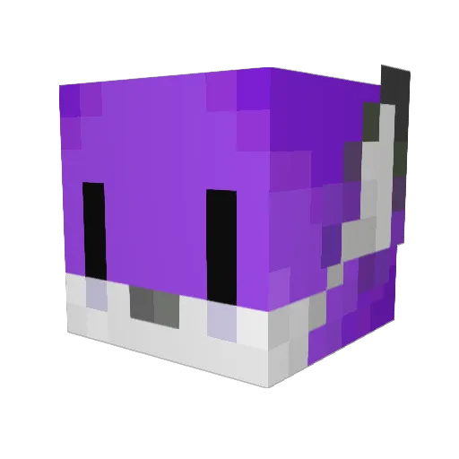 blootitan Minecraft avatar head, 3D render