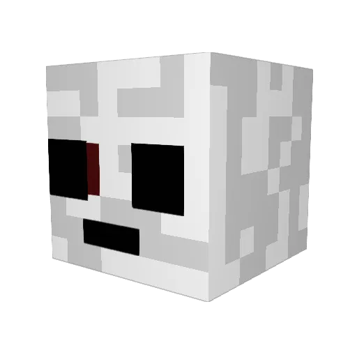 bloppez Minecraft avatar head, 3D render