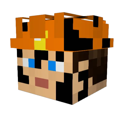 blorgensplor Minecraft avatar head, 3D render