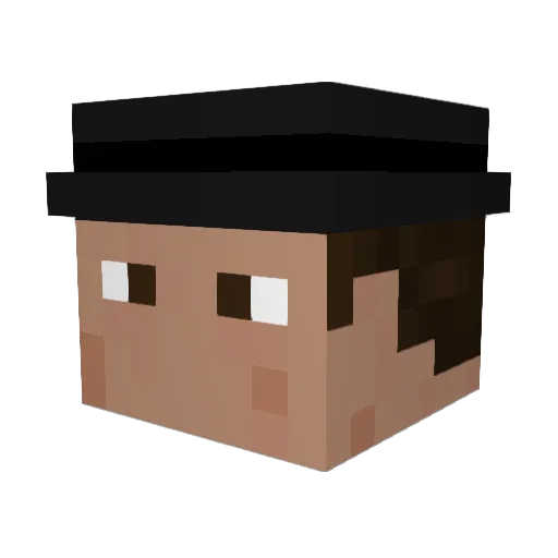 blorva Minecraft avatar head, 3D render