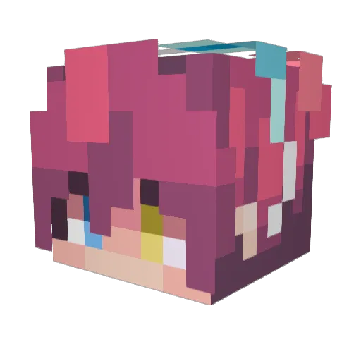 blosha Minecraft avatar head, 3D render