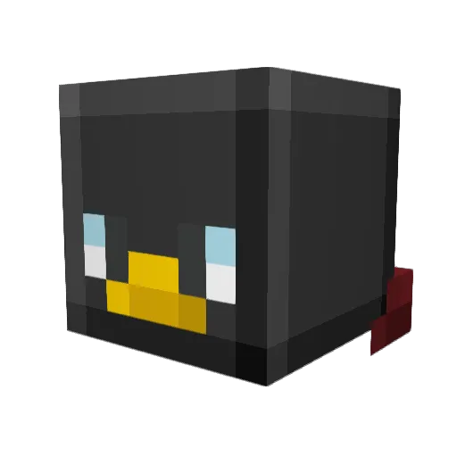 blosk Minecraft avatar head, 3D render