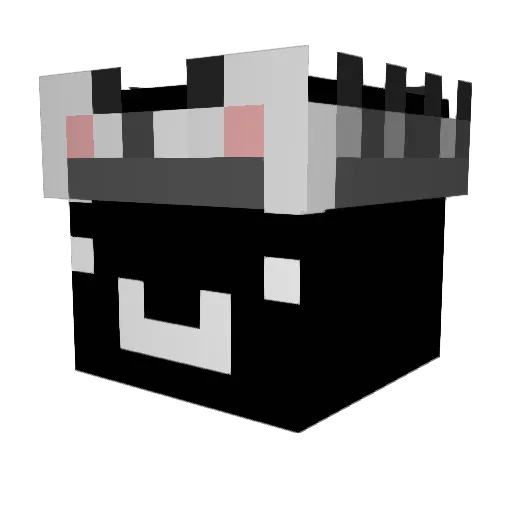 blossmen Minecraft avatar head, 3D render