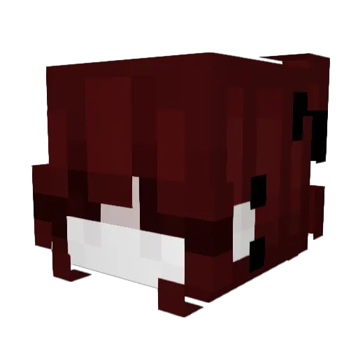 blossmm Minecraft avatar head, 3D render