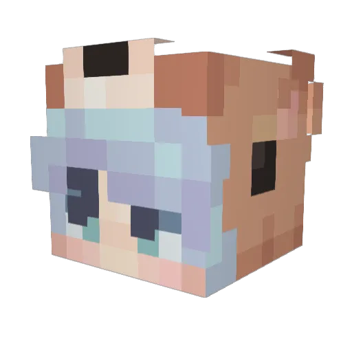 blossom1005 Minecraft avatar head, 3D render