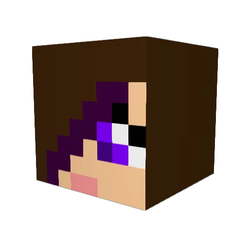 blossom212 Minecraft avatar head, 3D render