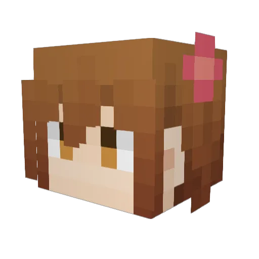 blossom54 Minecraft avatar head, 3D render