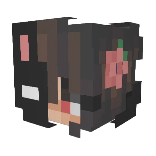 blossom_20 Minecraft avatar head, 3D render