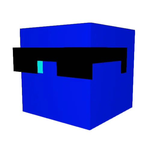 blovi4 Minecraft avatar head, 3D render