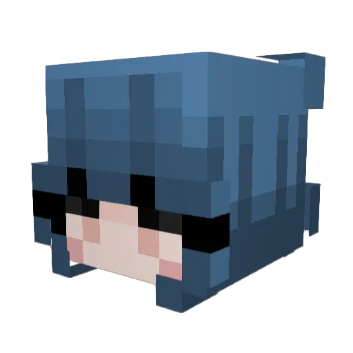 blovxx_ Minecraft avatar head, 3D render