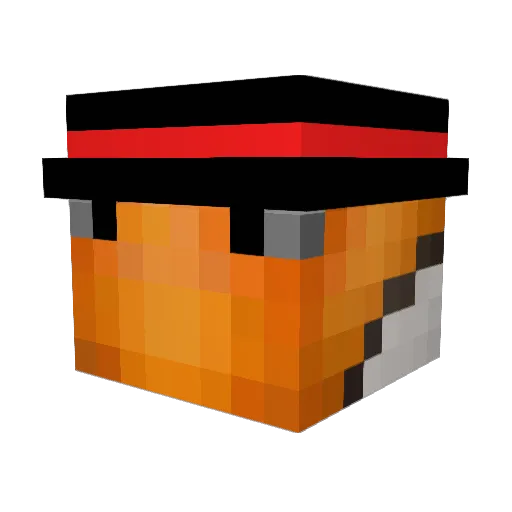 blowfish4 Minecraft avatar head, 3D render
