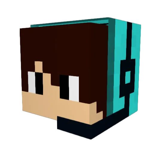 blownCO Minecraft avatar head, 3D render