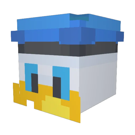 blownify Minecraft avatar head, 3D render