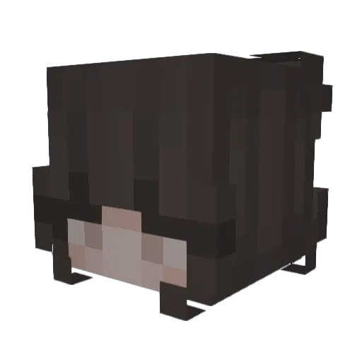 blowsys Minecraft avatar head, 3D render