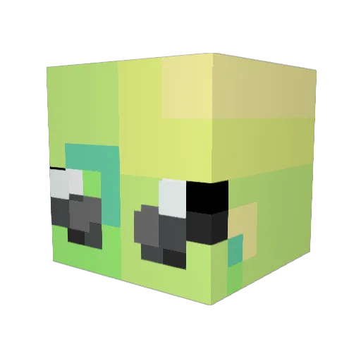 blox4brains Minecraft avatar head, 3D render