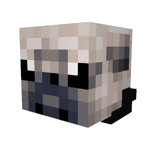 bloxenco Minecraft avatar head, 3D render