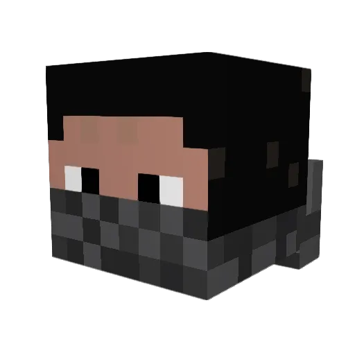 bloxor_you Minecraft avatar head, 3D render