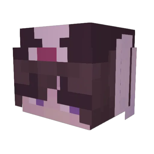 blqpdy Minecraft avatar head, 3D render