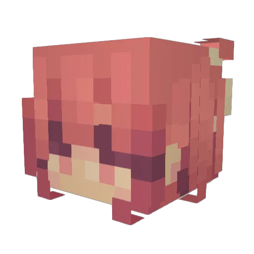 blqssomed Minecraft avatar head, 3D render