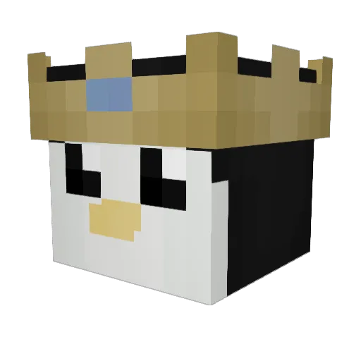 blqsted Minecraft avatar head, 3D render