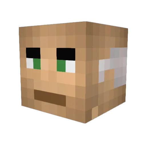 bls4 Minecraft avatar head, 3D render