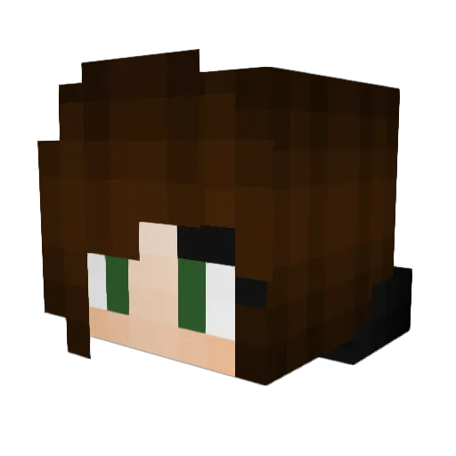 blthz Minecraft avatar head, 3D render