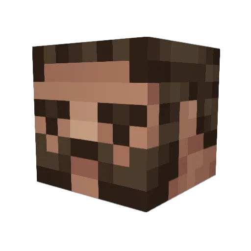 blu19 Minecraft avatar head, 3D render