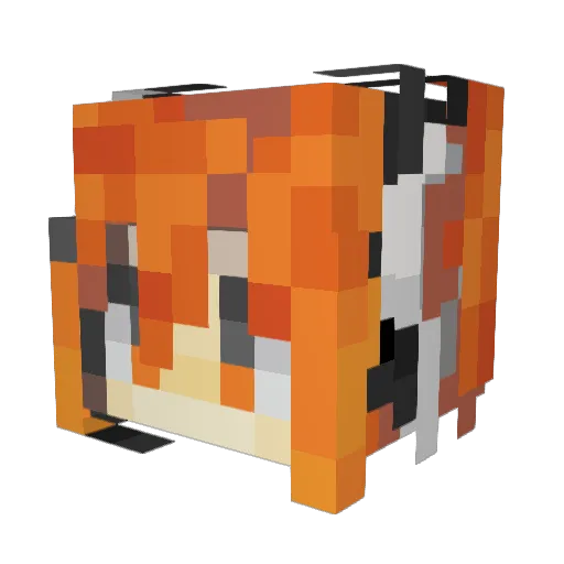 blu3g00 Minecraft avatar head, 3D render