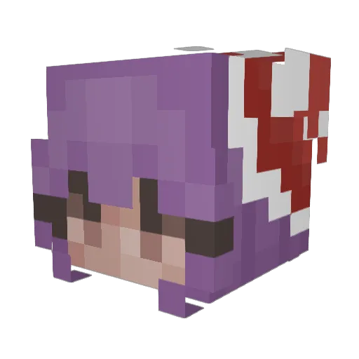 blu3pers Minecraft avatar head, 3D render
