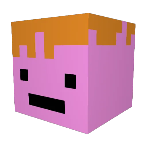 blubb88 Minecraft avatar head, 3D render