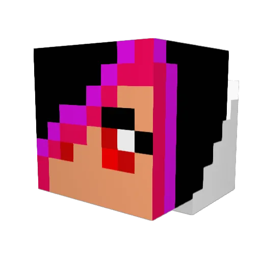 blubeck1 Minecraft avatar head, 3D render