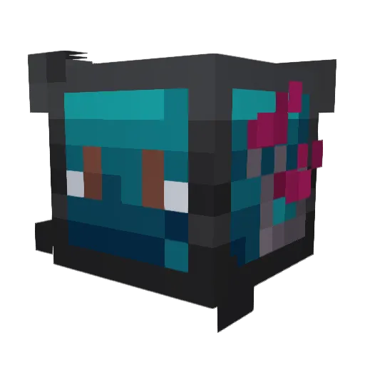 bluberry_Bavi Minecraft avatar head, 3D render
