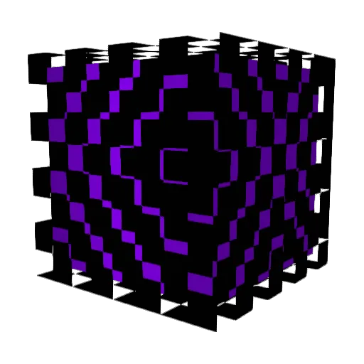 blubyboys Minecraft avatar head, 3D render