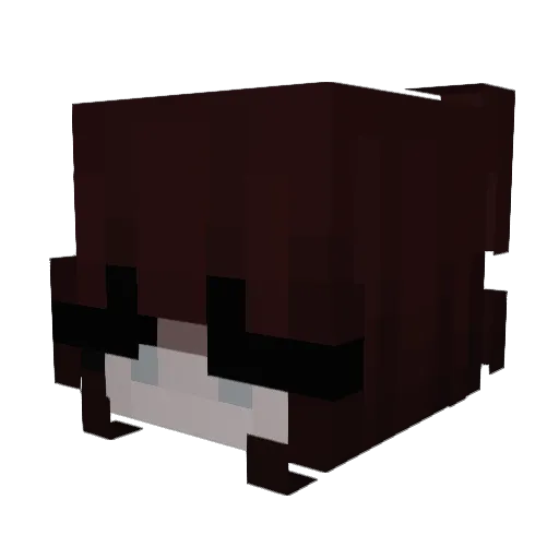 blubzz Minecraft avatar head, 3D render