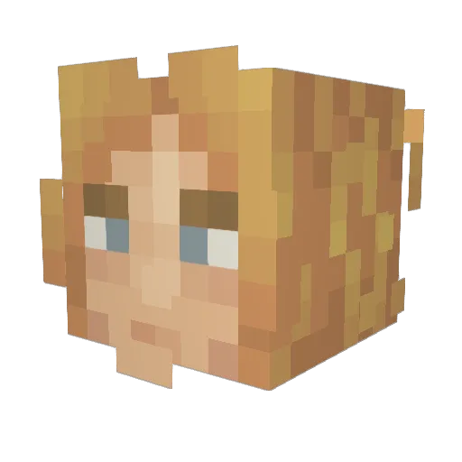 blucke22 Minecraft avatar head, 3D render