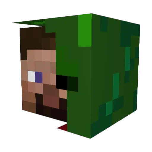 bludatroski Minecraft avatar head, 3D render