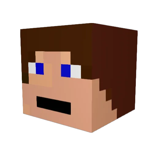 bluddyskulls Minecraft avatar head, 3D render