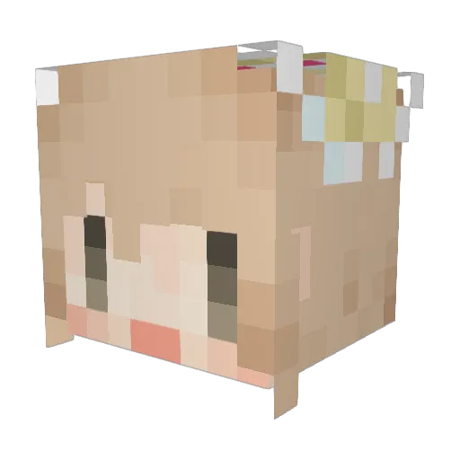 blue_5001 Minecraft avatar head, 3D render
