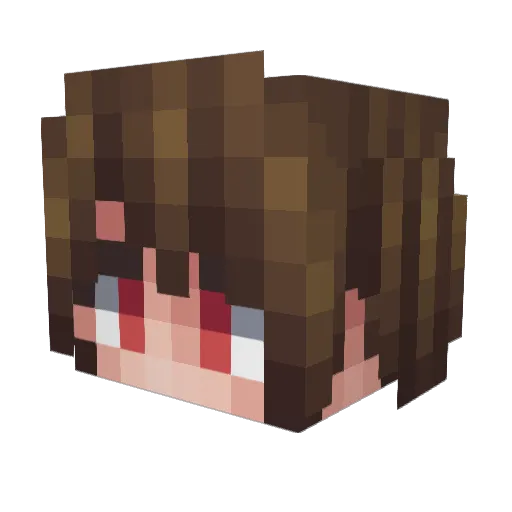blue___bird Minecraft avatar head, 3D render
