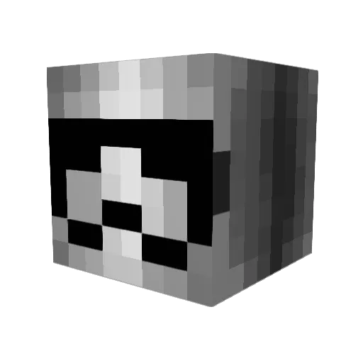 blue_beta2016 Minecraft avatar head, 3D render