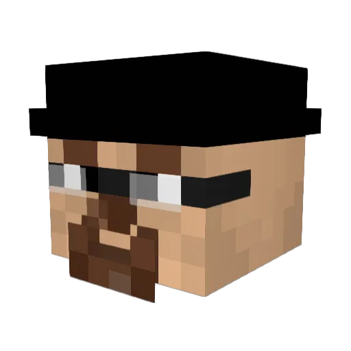 blue_birb1 Minecraft avatar head, 3D render