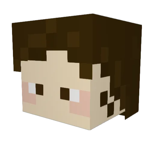 blue_corn_chip Minecraft avatar head, 3D render