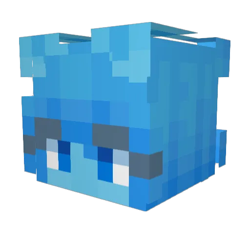blue_creeper261 Minecraft avatar head, 3D render