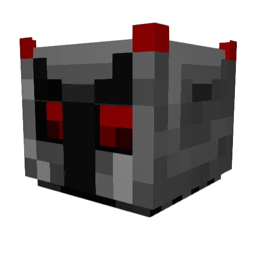 blue_devil_13 Minecraft avatar head, 3D render