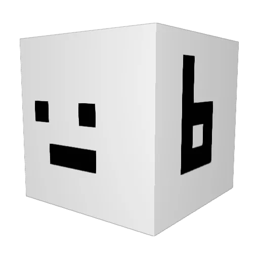 blue_lxx Minecraft avatar head, 3D render